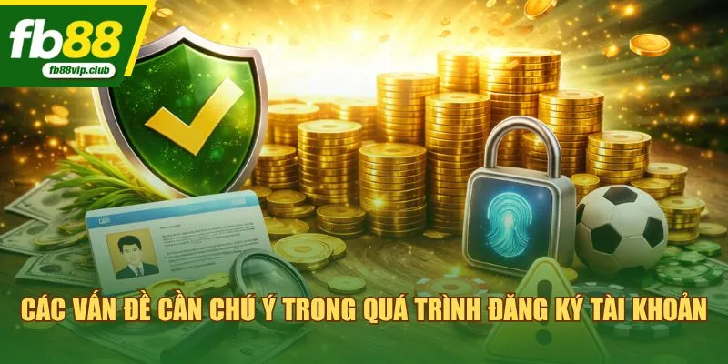 Các vấn đề cần chú ý trong quá trình đăng ký tài khoản