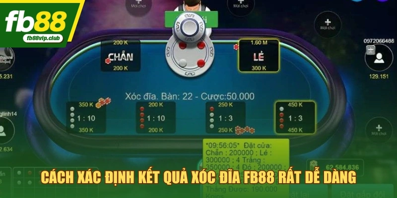 Cách xác định kết quả xóc đĩa FB88 rất dễ dàng