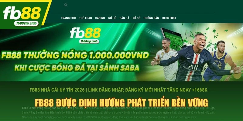 FB88 được định hướng phát triển bền vững