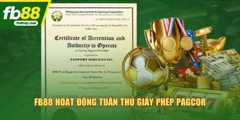 FB88 hoạt động tuân thủ giấy phép PAGCOR